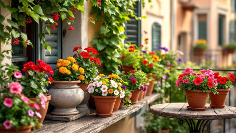 Come trasformare un piccolo balcone in un giardino fiorito
