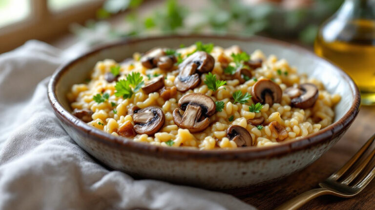 Il segreto per un risotto ai funghi cremoso e sicuro