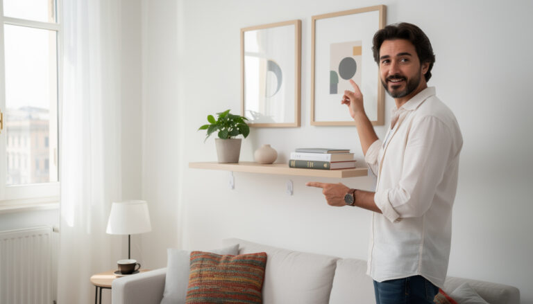 Come appendere quadri e mensole senza rovinare il muro in affitto