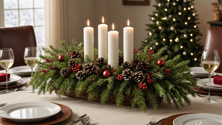 Come realizzare un centrotavola natalizio elegante senza essere fioristi