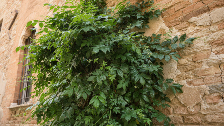 La pianta rampicante ideale per un muro esposto a nord e all’ombra