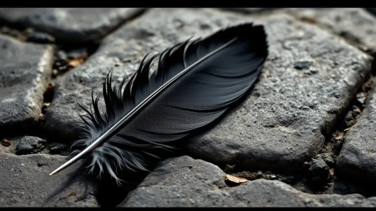 Ho trovato una piuma nera per strada, quello che ho scoperto sul suo significato mi ha sconvolto
