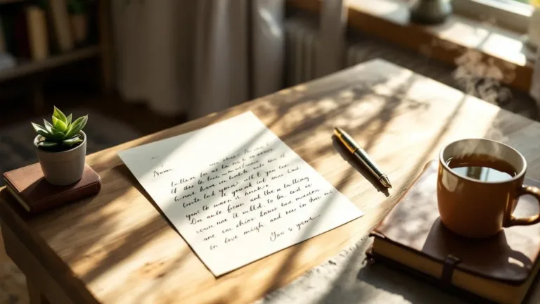 Né coaching né terapia, questa lettera trasforma la tua crescita personale