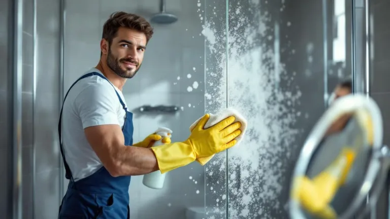 Un addetto alle pulizie rivela come eliminare il calcare dalla doccia in 5 minuti