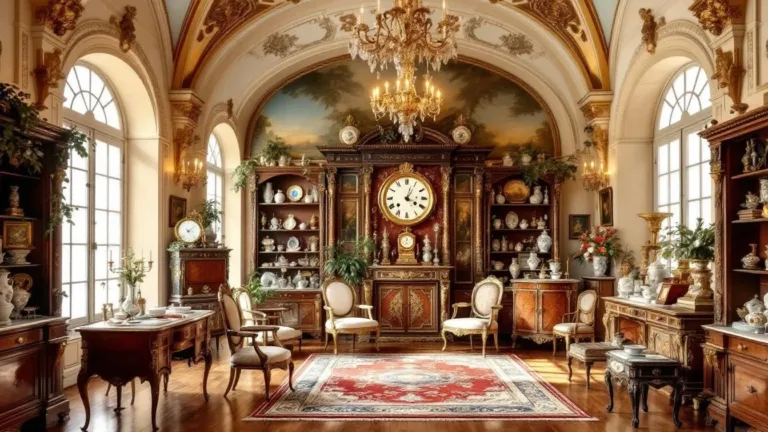 Un negozio di antiquariato vintage con una buona reputazione in una casa che vale una fortuna